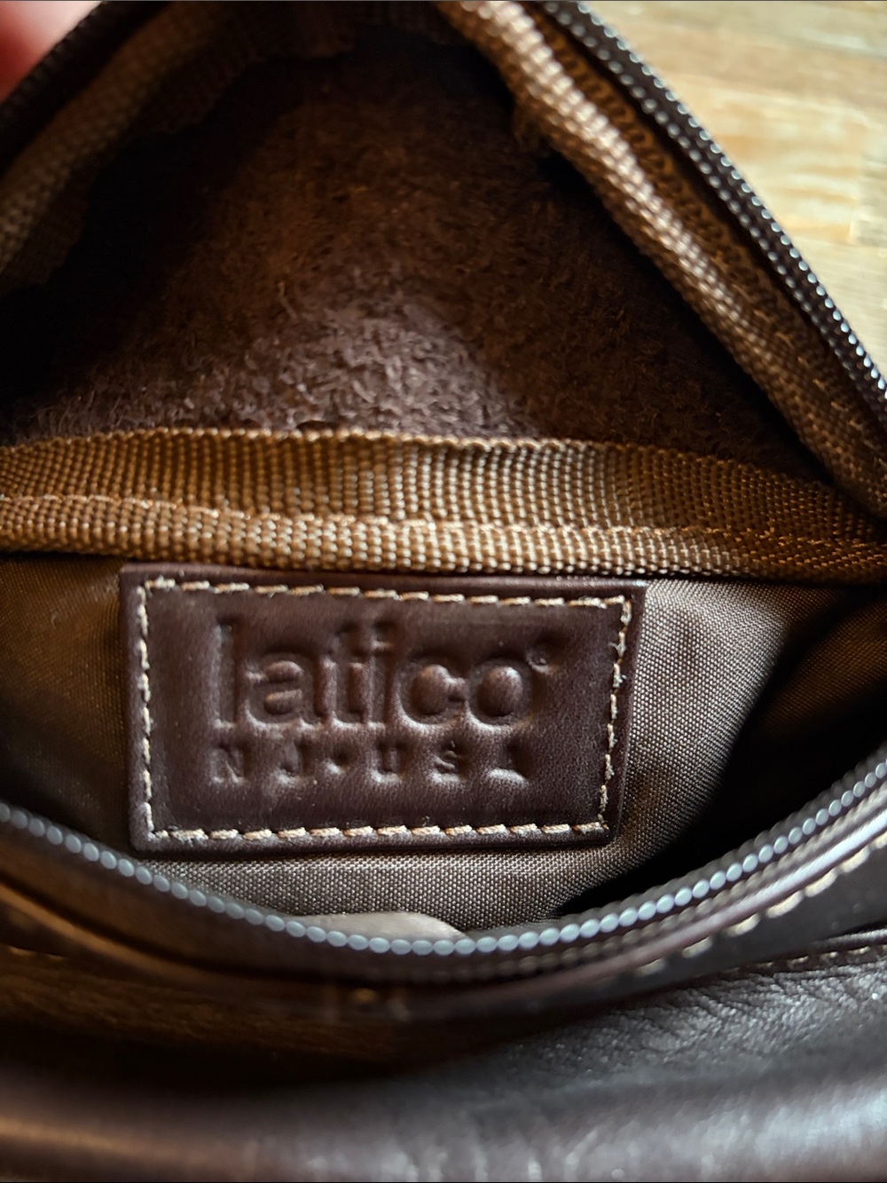 Latico Brown Leather Crossbody/Waist Bag - Picture 12 of 13